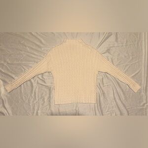Cream mock turtle neck sweater